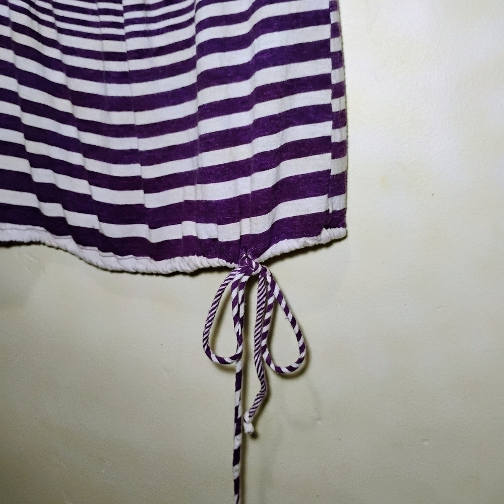 Full Tilt Rare Find Purple & White Embroidered Peekaboo Blouse Shirt. Medium C66 - Picture 5 of 12